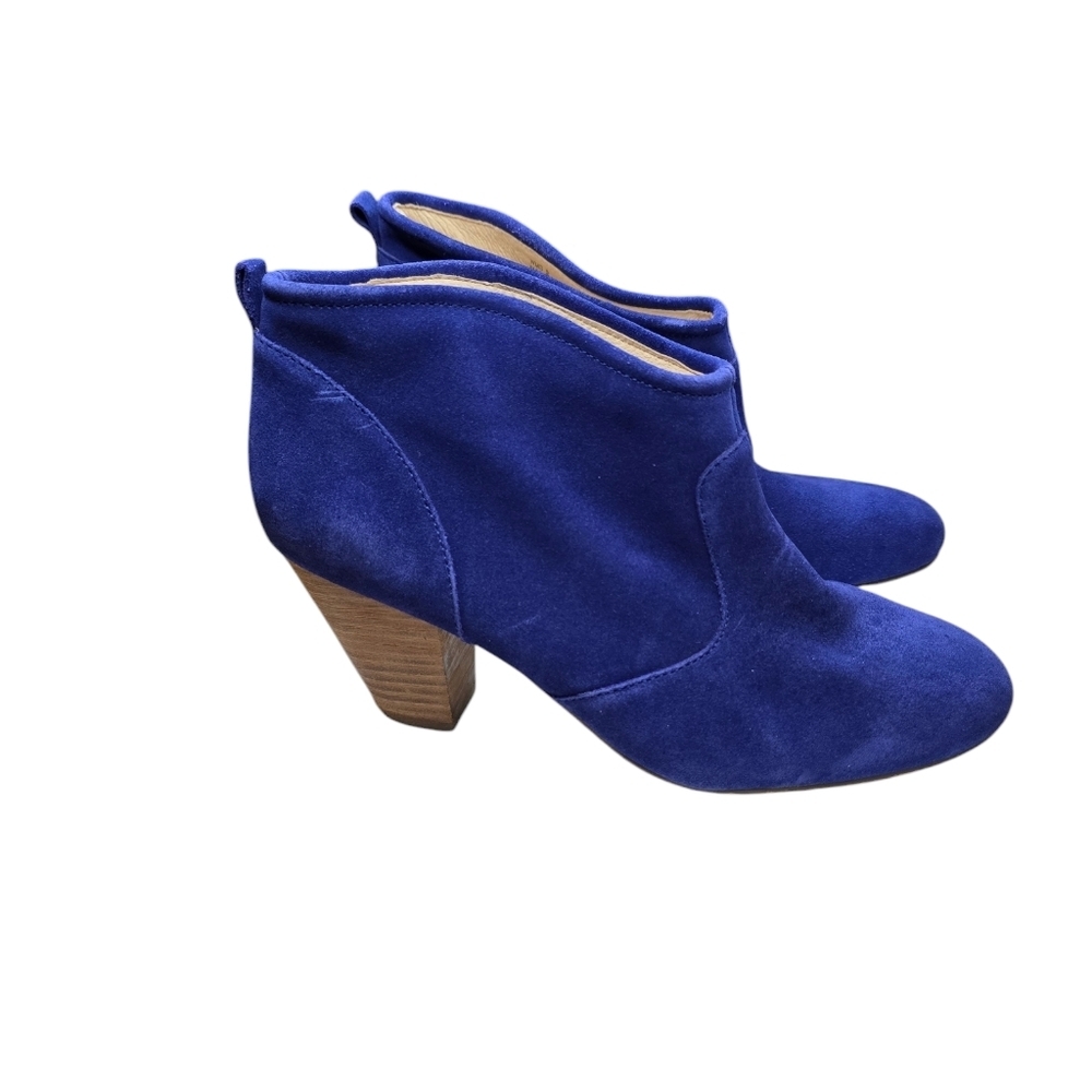 Report Marks Blue Ankle Heel Booties 9